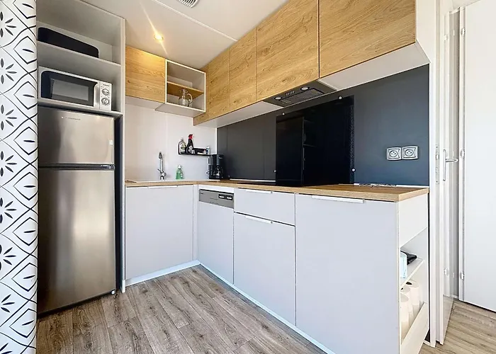 Prázdninový dům Mobil-home 4* Grand Confort, 200m Plage, Piscine, Fitness, Parking, Menage Inclus, Wi-fi Gratuit - Fr-1-361a-75 *